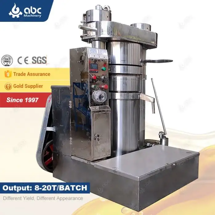 MEILLEURE machine de presse à huile de sésame de graines noires de lin hydraulique commerciale multifonctionnelle pour le traitement pressé à froid