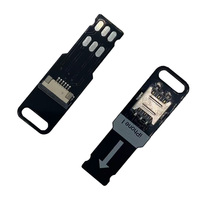 WECONN Carte de test et d'extension de signal SIM à 20 emplacements avec poignée, pour téléphones iPhone/Android, pour le changement et le test multi-SIM