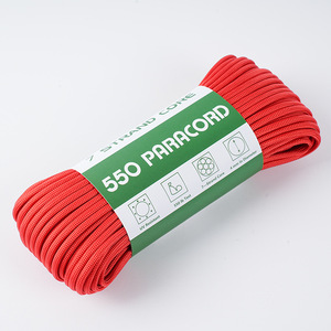 CA004P 550 Paracord 4mm Type III Couleur unie 7 brins Cœur en polyester Corde pour <span class=keywords><strong>bracelet</strong></span> de survie en plein air Artisanat et équipement 31m/100ft - Product Image 6