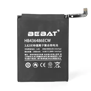 High-Quality Mobile Phone Battery HB436486ECW For Huawei Mate 10 / Mate 10 Pro / P20 Pr 4000mAh Capacity Rechargeable Batteries