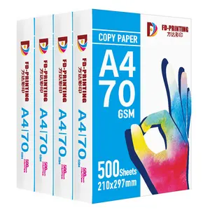 China Manufacturers Fast 8.5" x 11" 75 GSM 100% Pulp 216mm x 279mm Copy Paper Letter Size A3 A4 80GSM 70GSM