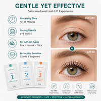 Kit professionnel de rehaussement de cils coréen, formule à la cystéamine, OEM ODM, marque privée, fabricant de rehaussement de cils, vente en gros, végétalien