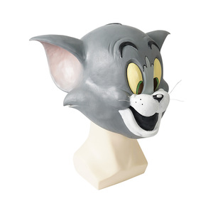 Máscara de látex de Tom y Jerry para niños, accesorio para disfraz de fiesta de cumpleaños - Product Image 2