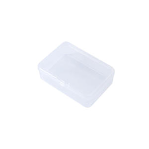 Caja de almacenamiento rectangular transparente de plástico PP, 6x4x1,8 cm, con tapa, para electrónica, joyería, tapones para los oídos, organizador portátil - Product Image 4