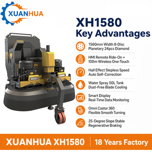 XUANHUA XH1580 Máquina Pulidora <span class=keywords><strong>de</strong></span> Pisos Autopropulsada 1560mm 18.5kWx2 con Control Remoto y Frecuencia Variable <span class=keywords><strong>para</strong></span> Concreto 1200kg - Product Image 5