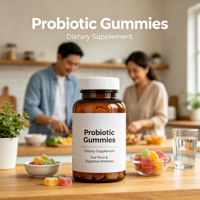 Gummies Probiotiques OEM, Complément Alimentaire pour la Flore Intestinale et le Bien-être Digestif