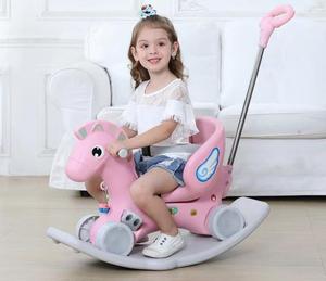 Offre Spéciale d'usine pas cher prix enfants monter sur cheval à bascule/bébé monter sur cheval à bascule avec barre de poussée - Product Image 1