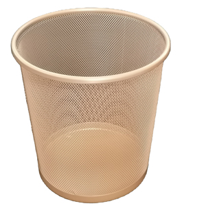 High Quality Office Household Metal Paper Rose Gold Waste Bin Wastebasket Trash Bin - Product Image 1