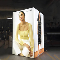 Nueva Caja de Luz Publicitaria LED Fija sin Bordes, Fácil de Instalar, Luz Cálida y Admite Personalización
