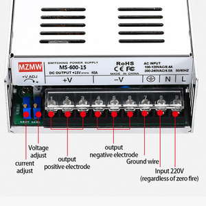 MZMW 15V 40A 600W voltaje <span class=keywords><strong>variable</strong></span> fuente de alimentación CC conmutación AC a DC voltaje de salida 0-15V ajustable múltiple SMPS - Product Image 3