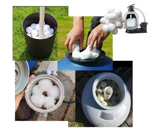 Balle filtrante en fibre de polyester 700G pour machines à <span class=keywords><strong>laver</strong></span>, capacité 500L, avec composant de pompe pour <span class=keywords><strong>la</strong></span> filtration - Product Image 2
