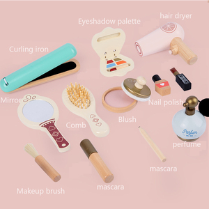 Set di Trucchi in Legno per Bambine <span class=keywords><strong>Sunshine</strong></span> <span class=keywords><strong>Girl</strong></span>, Gioco di Ruolo per Principesse da 0-6 Anni, Giocattoli per Casa delle Bambole, Regalo per Ragazze - Product Image 6