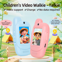 Talkie-walkie électronique pour enfants, rechargeable, avec 4 changements de voix magiques, vidéo, cadeau et jouet pour les enfants de 3 ans et plus