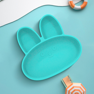 Set di Ciotole in Silicone per Bambini a Forma di Coniglio, Piatto per l'Alimentazione dei Bambini con Base Robusta, Facile da Impugnare, Resistente al Calore, Senza BPA - Product Image 2