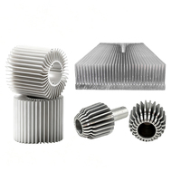 Dissipateur thermique en aluminium extrudé sur mesure, à ailettes haute densité, dissipateur thermique en aluminium usiné CNC, radiateur de refroidissement OEM ODM