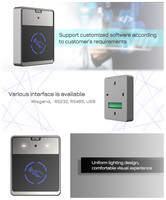 Lector de Control de Acceso NFC con Código QR A169 AC8630, Wiegand RS485 Ethernet para Puerta, Ascensor, Oficina, Apartamento, Comunidad, CE