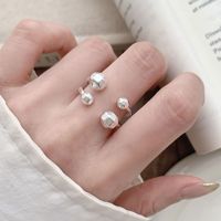 Bague Géométrique Irrégulière Double Couche Tendance Personnalité Simple Polyvalente Réglable Ouverte pour Femme Cadeau pour Usage Quotidien