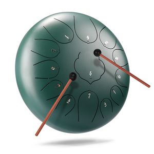 Tambor de Lengüeta de Acero Personalizado de 12 Pulgadas, 11 y 13 Orificios, Tambor de Lluvia Hecho de Hierro. Precio asequible. Patrones personalizables. - Product Image 2