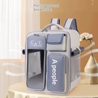 Sac à dos respirant pour chat, type capsule spatiale, grande capacité, portable, à porter à la main ou en bandoulière, pour les voyages en extérieur