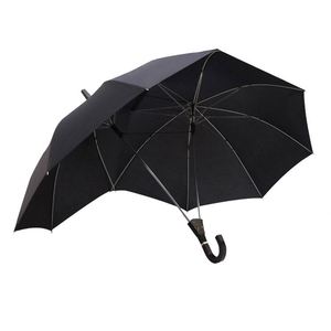 Parapluie Droit Automatique Personnalisé Smei pour 2 Personnes, Cadeau d'Affaires, Poignée en Plastique, Double Tige, pour Couples, Pongee 190T - Product Image 2