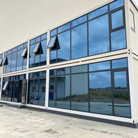 Maison conteneur pliable en Z, écologique, pour usage en station balnéaire, bureau, magasin et toilettes - Maison modulaire préfabriquée