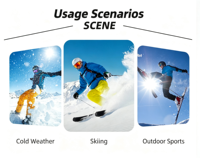 Chaussettes de ski en laine mérinos, hauteur genou, avec coussinets en nid d'abeille 3D, chaudes et compressives