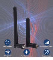 Antena WiFi Booster Lanyi LY-G0021 433Mhz 3Dbi Omnidirectional Tahan Air dengan Konektor RP, Daya Maksimum 50W, Antena TPEE Indoor