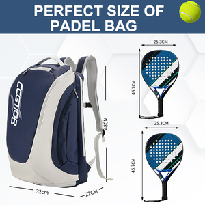 Mochila <span class=keywords><strong>de</strong></span> Pickleball <span class=keywords><strong>de</strong></span> PU Impermeable <span class=keywords><strong>de</strong></span> Alta Calidad con Logo Personalizado Impreso, Bolsa Deportiva <span class=keywords><strong>de</strong></span> Nailon para Exteriores y Gimnasio, Bolsa para Palas <span class=keywords><strong>de</strong></span> Pickleball - Product Image 3