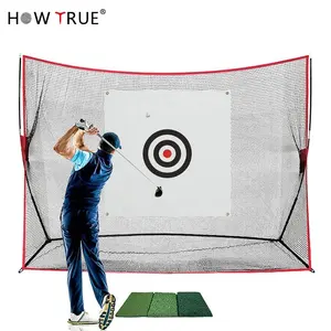 Benutzer definierte Outdoor Large Black Golf Übungs netz Stahlrohr Golf Net 3,5*2,1*0,91 m Cage Fiber Framework Golf Hitting Net