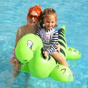 Thiết kế mới Khủng Long Hồ bơi bơm hơi Float rồng cho trẻ em 2 xử lý Kid Đi xe trên hồ bơi đồ chơi - Product Image 3