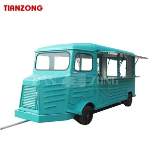 TIANZONG C12 세륨 완전히 갖춰진 음식 양보 트레일러를 가진 전기 음식 손수레 거리 포도 수확 음식 트럭