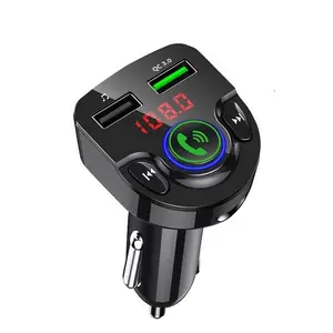 GXYKIT-Adaptador de manos libres para coche G32 Dual 3.1A, con Bluetooth 5,0, Cargador rápido, transmisor fm inalámbrico, reproductor MP3