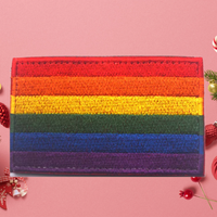 Nouveau Patch Brodé LGBT, Patch Brodé Drapeau Arc-en-ciel de la Fierté Gay et Lesbienne, Patchs Personnalisés à Repasser, Patch Drapeau Américain Rose