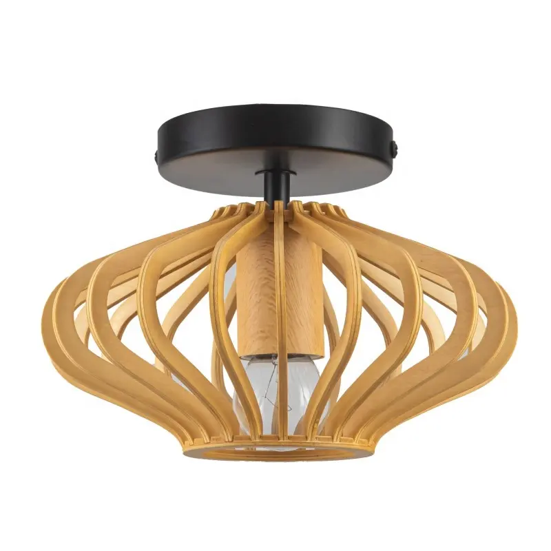 家の装飾天井ランプリビングルームシャンデリア最新デザインアメリカンスタイルエレガントな木製自然照明