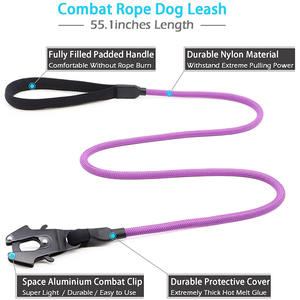 Fabrik Direkt verkauf Seil Hunde leine Schnell lösen und sperren Hunde halsband D-Loop Langlebige <span class=keywords><strong>Nylon</strong></span> Hunde leine - Product Image 2