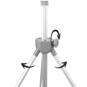 Soporte para Pancartas con Marco en X de Aleación de Aluminio, Fácil de Instalar, Diseño Plegable con Altura Ajustable, Comercial y Doméstico, Juego de 2 Piezas - Product Image 4
