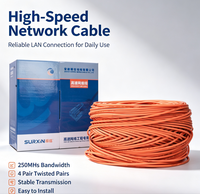 Câble réseau UTP FTP Cat6, rouleau de 305 m, 24 AWG CU CCA, câble LAN, câbles de communication