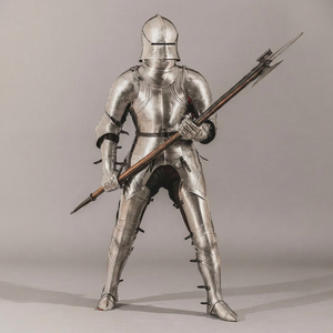Disfraz de Caballero de Acero para Hombre, Armadura Medieval para Cosplay, Traje de Guerrero Gótico, Atuendo de Batalla |   El Mejor Regalo ANAS AHMAD - Product Image 1