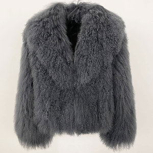 Cappotto OFTBUY in Vera <span class=keywords><strong>Pelliccia</strong></span> di Pecora Mongola Giacca Invernale da <span class=keywords><strong>Donna</strong></span> Spessa e Calda Capospalla Naturale Streetwear <span class=keywords><strong>con</strong></span> Colletto Reversibile Nuova Moda - Product Image 5