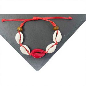 Bracciale Bohemien Placcato Oro con Filo Cerato e Conchiglie, Braccialetti Avvolgenti con Perle e Ciondoli, Gioielli con Motivi Numerici e Cartoni Animati, Modello Cotigo - Product Image 1