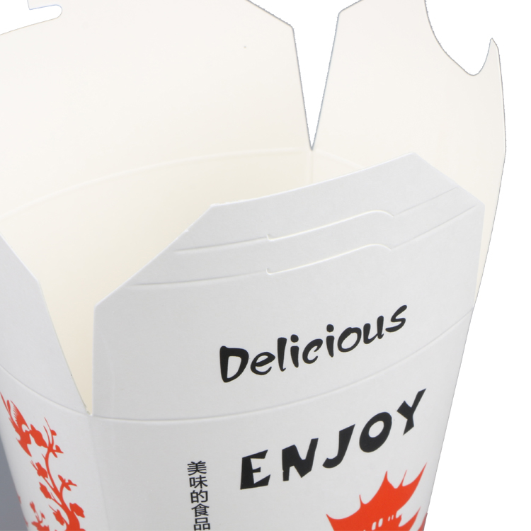 16oz take away food grade package paper box noodle food container with printingPopular