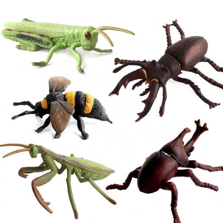 Plastic Insects Figures Realistic Insects Bugs Model Animal Toys ...