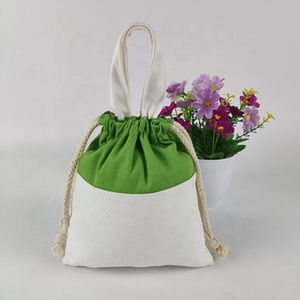 Manufacture Wholesale Custom Logo Printed Gift Drawstring Bag <strong>White</strong> Drawstring Picnic Tote Eco Cotton Cloth <strong>Small</strong> <strong>Handbag</strong> - Product Image 2