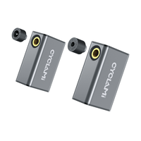 CYCLAMI Mini pompe à vélo portable Gonfleur d'air rechargeable 100PSI 5V Type-C Accessoires de vélo pour pneus Schrader Presta
