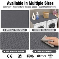 Housse de protection antidérapante et imperméable en silicone pour lave-linge et sèche-linge
