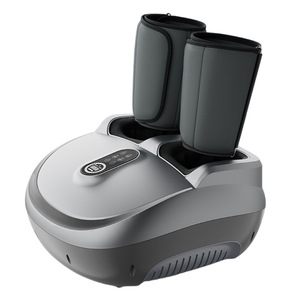 Electric Foot Massager Full Coverage With Infrared Therapy For Legs And Feet Silver Color Plug In <b>Button</b> Control - Product Image 3
