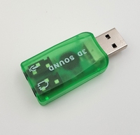 Adaptador de tarjeta de sonido USB de audio 3D de 5,1 canales con interfaz de micrófono y auriculares para PC/portátil