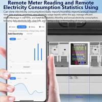 Meter Energi AC GR2P Satu Fasa 100A Tuya WIFI Din Rail Smart Switch Kontrol Jarak Jauh AC 220V 110V Digital Amp KWh Watt