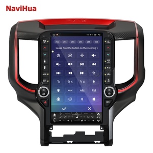 Autoradio Navihua pour voiture, écran vertical style Tesla, lecteur DVD audio, Carplay, divertissement pour Dodge Ram 2019-2024 - Product Image 1