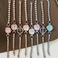 Jam Tangan Kecil Asli yang Indah untuk Gelang, Bahan Alloy, Quartz, Tahan Air, Fashion Pelajar, Bernilai Tinggi